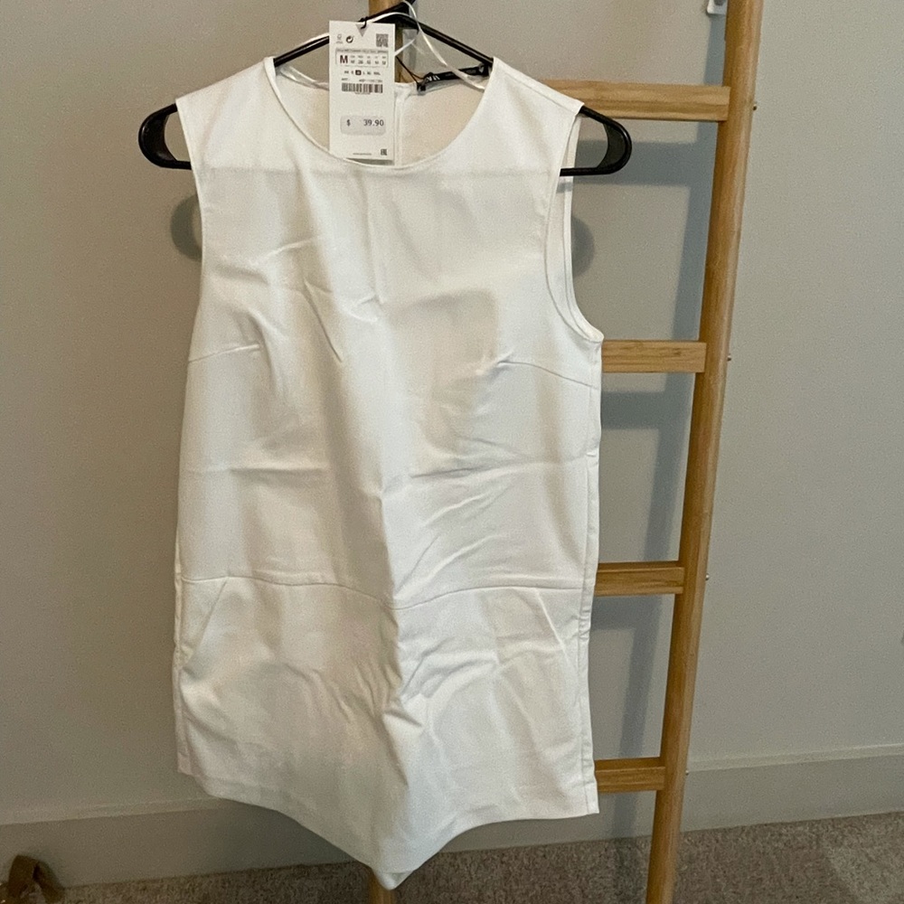 Zara white jumpsuit